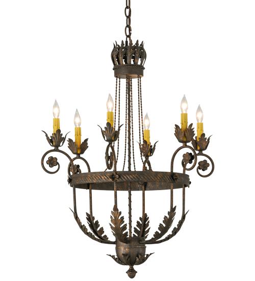 26"W Antonia 6 LT Chandelier