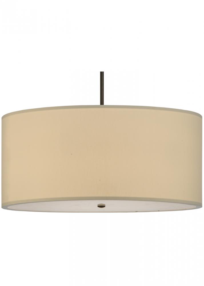 36"W Cilindro Eggshell Textrene Pendant