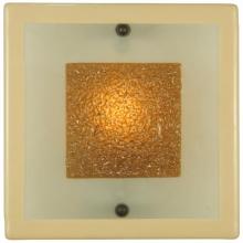 Meyda Green 131563 - 12"Sq Metro Fusion Bullion Glass Wall Sconce