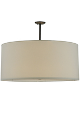 Meyda Green 141765 - 36"W Cilindro White Textrene Pendant