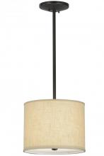 Meyda Green 151434 - 14"W Cilindro Beige Textrene Pendant