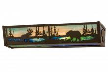 Meyda Green 178257 - 24"W Moose & Black Bear Vanity Light