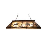 Meyda Green 65098 - 48"L Moose at Lake Oblong Pendant