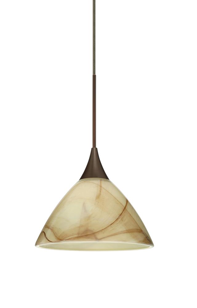 Besa Pendant Domi Bronze Mocha 1x6W LED