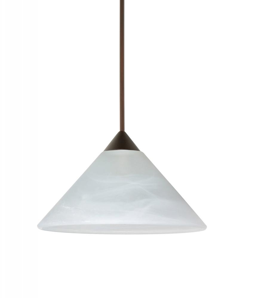 Besa Pendant Kona Bronze Marble 1x5W LED