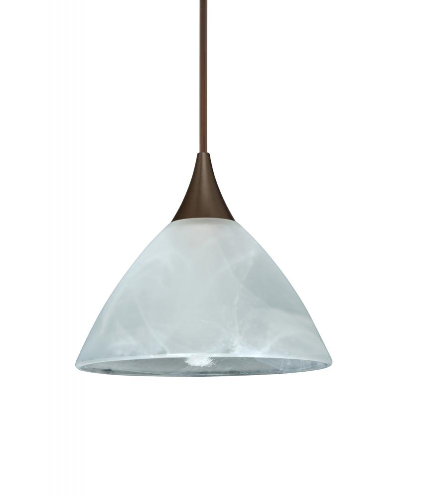 Besa Pendant Domi Bronze Marble 1x50W Halogen