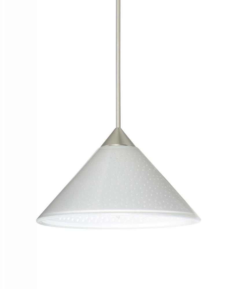 Besa Pendant Kona Satin Nickel White Starpoint 1x5W LED