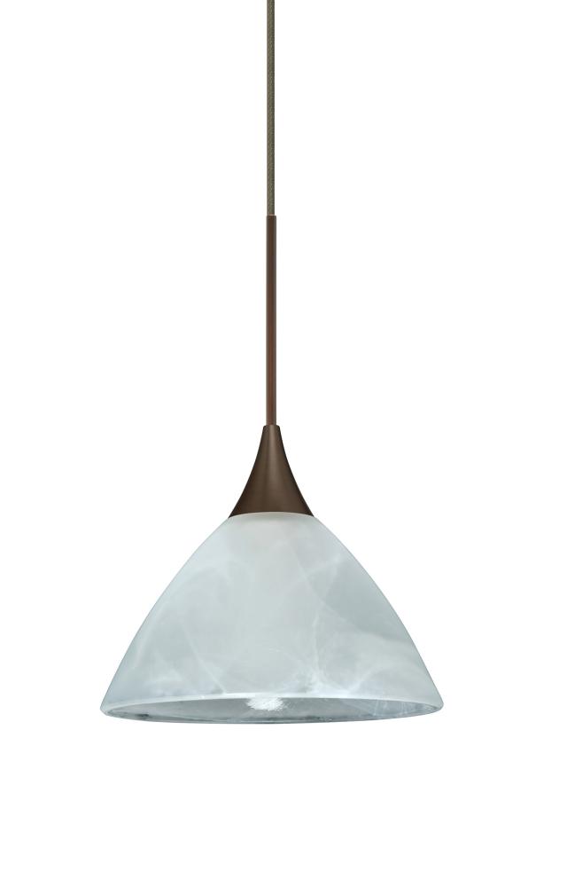 Besa Pendant Domi Bronze Marble 1x50W Halogen