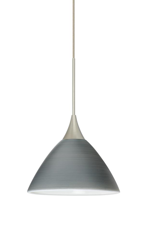 Besa Pendant For Multiport Canopy Domi Satin Nickel Titan 1x5W LED