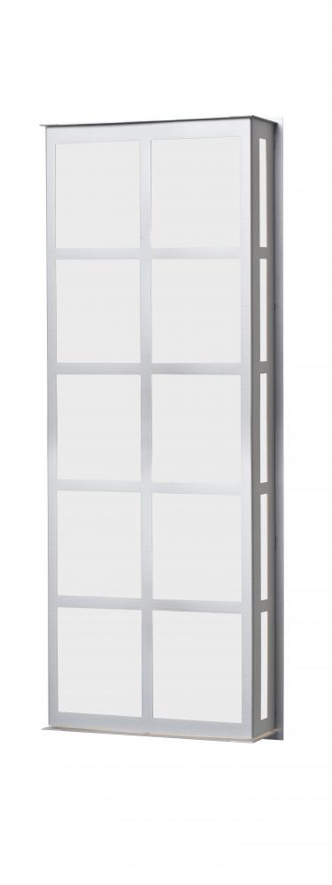 Besa Outdoor Bree 26 Brushed Aluminum White Acrylic 3x60W B10