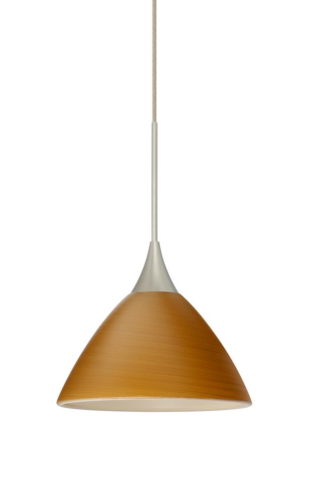 Besa Pendant Domi Satin Nickel Oak 1x50W Halogen