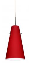 Besa Lighting 1JC-4124RM-LED-BR - Besa Cierro LED Pendant Ruby Matte Bronze 1x9W LED