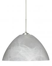 Besa Lighting 1JC-420152-LED-SN - Besa Tessa LED Pendant Marble Satin Nickel 1x9W LED