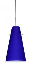 Besa Lighting 1JT-4124CM-LED-BR - Besa Cierro LED Pendant Cobalt Blue Matte Bronze 1x9W LED