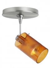 Besa Lighting 1SP-6524EG-SN - Besa Spotlight Scope Satin Nickel Armagnac/Frost 1x50W Halogen Mr16