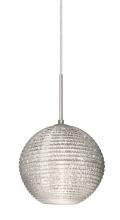 Besa Lighting J-4616GL-LED-SN - Besa Kristall 8 Pendant For Multiport Canopy Satin Nickel Glitter 1x9W LED