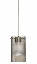 Besa Lighting XP-6524ES-SN - Besa Pendant Scope Satin Nickel Smoke/Frost 1x50W Halogen Mr16