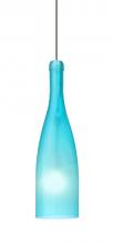 Besa Lighting 1XP-1684BF-BR - Besa Pendant Botella 10 Bronze Blue Frost 1x35W Halogen