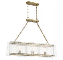 Savoy House 1-8203-3-322 - Genry 3-Light Linear Chandelier in Warm Brass