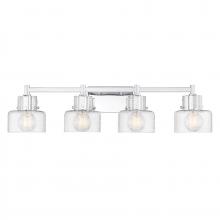 Savoy House 8-1030-4-11 - Dover 4-Light Bathroom Vanity Light in Chrome