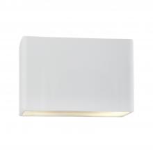 Justice Design Group CER-5658W-WTWT - Really Big ADA Rectangle (Outdoor) Wall Sconce - Closed Top