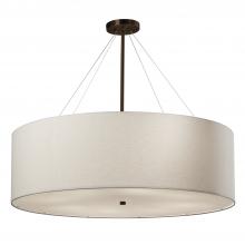 Justice Design Group FAB-9594-WHTE-DBRZ - Classic 36" Drum Pendant