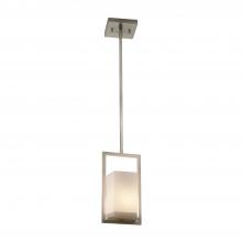 Justice Design Group FSN-7515W-OPAL-NCKL - Laguna 1-Light LED Outdoor Mini-Pendant