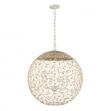 Varaluz 362P06CW - Cayman 6-Lt Orb Pendant - Country White