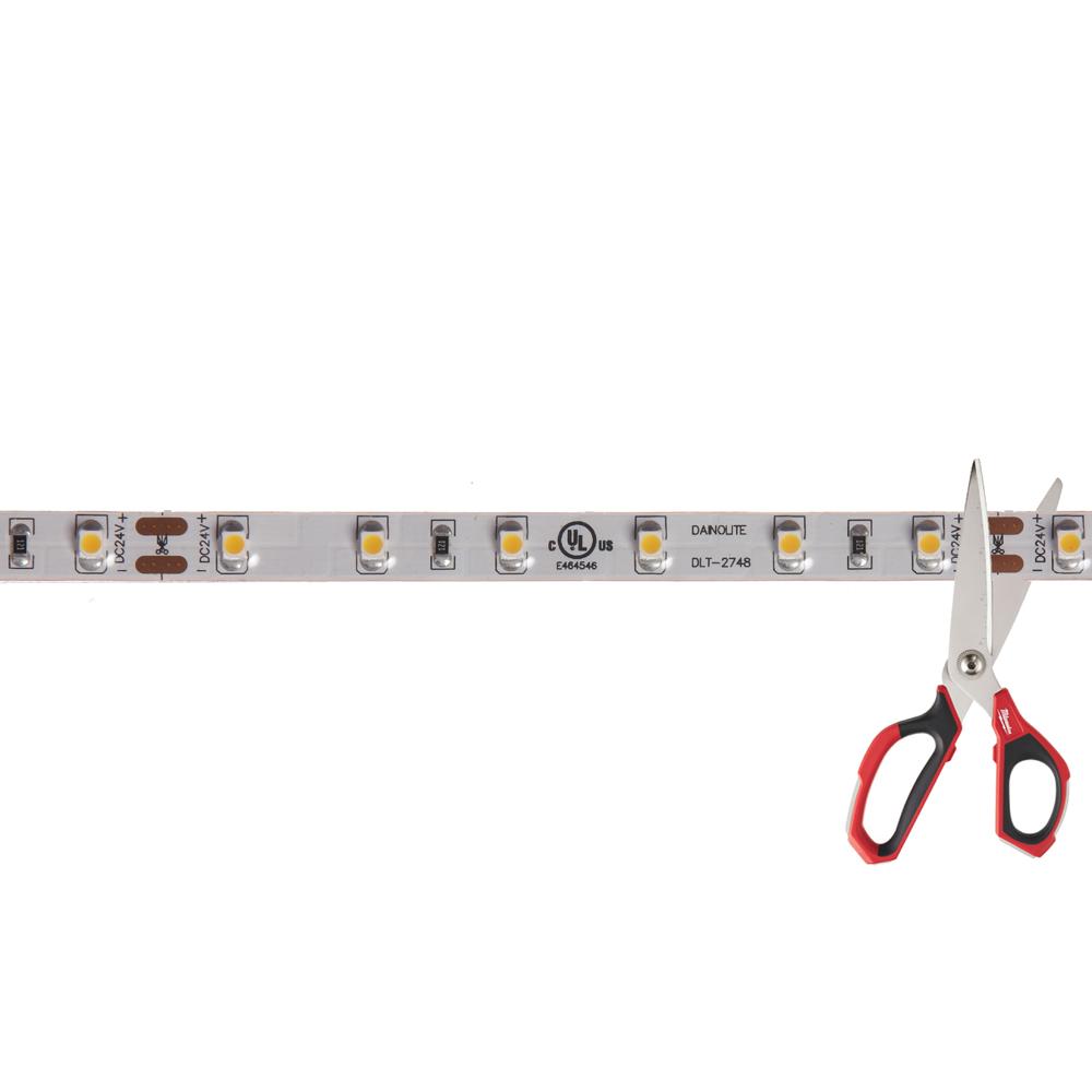 Order Custom Length LED Tape in multiples of 3.94". Requires 24V-DC