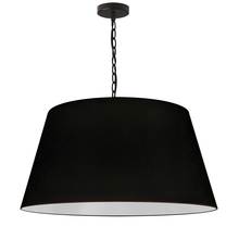 Dainolite BRY-L-BK-797 - 1LT Brynn Large Pendant, BLK Shade, Black