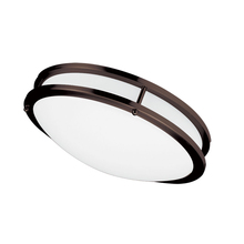 Dainolite CFLED-C1626-BZ - LED Ceiling Flush, 16” dia, Bronze Finish