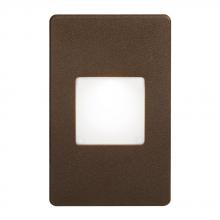 Dainolite DLEDW-245-BZ - 120VAC input, L125mmxW78mmxH37mm, 2700K, 3.3W IP65, Bronze Wall LED Light with White Lens