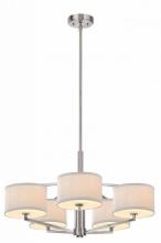 Dolan Designs 1880-09 - Monaco 5Lt Chandelier Satin Nickel