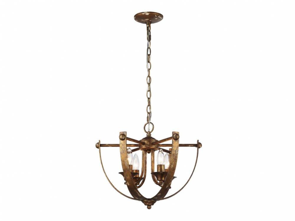 Victoria 4-Light Pendant in Heirloom Gold