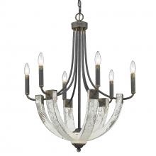 Golden Canada 0840-6 ABI - Elwood 6 Light Chandelier in Antique Black Iron