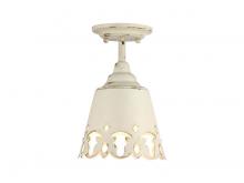 Golden Canada 0883-SF AI - Eloise 1-Light Semi-Flush in Antique Ivory