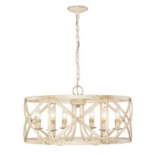 Golden Canada 0890-6 AI - Alcott AI 6 Light Chandelier in Antique Ivory