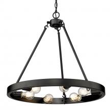 Golden Canada 1019-6 BLK - Castile 6 Light Chandelier