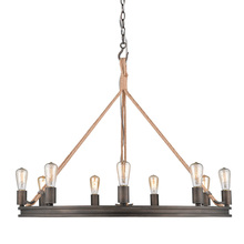 Golden Canada 1048-9 GMT - Chatham 9 Light Chandelier in Gunmetal Bronze