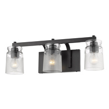 Golden Canada 1405-BA3 BLK-CAG - Travers BLK 3-Light Bath Vanity in Matte Black