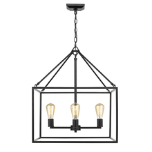 Golden Canada 2072-4 BLK - Wesson 4-light chandelier in Black