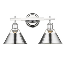 Golden Canada 3306-BA2 CH-CH - Orwell 2-Light Vanity Light in Chrome