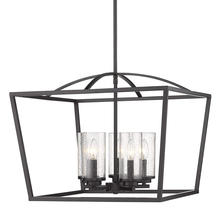 Golden Canada 4309-5 BLK-BLK-SD - Mercer 5 Light Chandelier