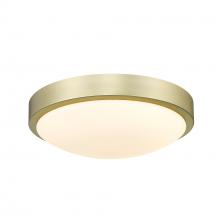 Golden Canada 9128-FM10 BCB-OP - Gabi 10" Flush Mount in Brushed Champagne Bronze with Opal Glass