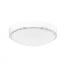 Golden Canada 9128-FM10 WHT-OP - Gabi WHT Flush Mount in Matte White with Opal Shade