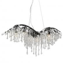 Golden Canada 9903-6 BI - Autumn Twilight 6 Light Chandelier in Black Iron