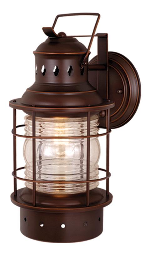 Hyannis 8-in Outdoor Wall Light Burnished Bronze