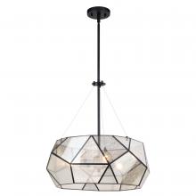 Vaxcel International P0393 - Euclid 20-in. 3 Light Pendant Black