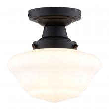 Vaxcel International C0312 - Eastgate 8.75-in. Semi-Flush Ceiling Light Matte Black