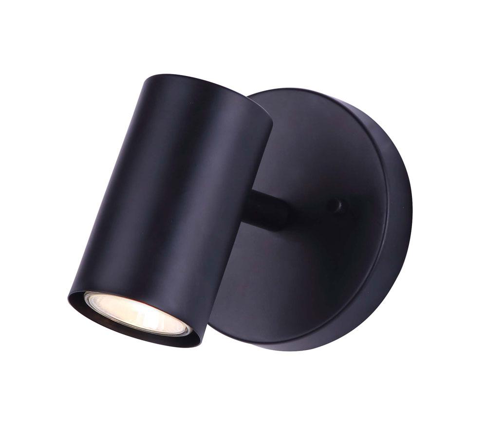 Marena 1 Light Track Lighting, Black Finish